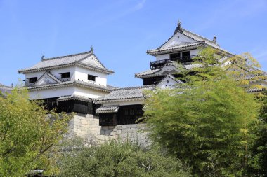Ehime, Japonya'da Matsuyama kalesi kale tutmak