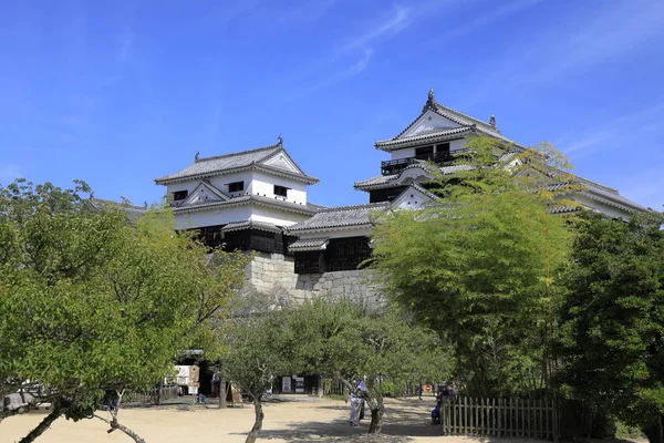 Kasteel van Matsuyama kasteel in Ehime, Japan — Stockfoto