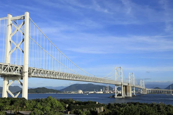 Μεγάλο Σέτο γέφυρα, θέα από το νησί Yoshima στην Καγκάουα, Ιαπωνία — Φωτογραφία Αρχείου