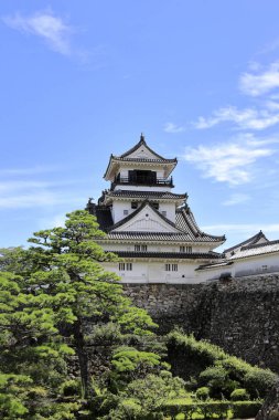 castle keep of Kochi castle in Kochi, Japan clipart