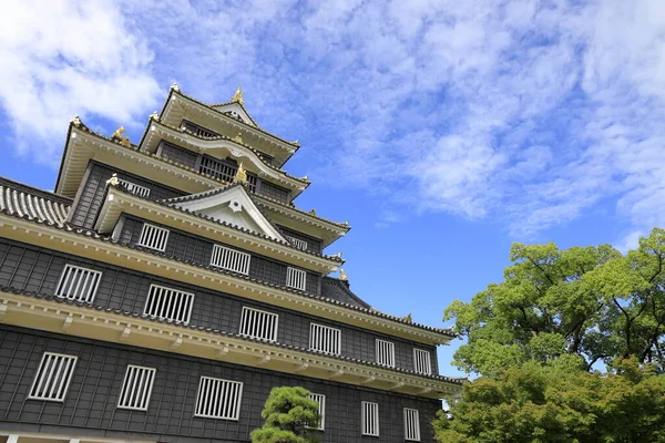 Castelo manter de Okayama castelo em Okayama, Japão — Fotografia de Stock