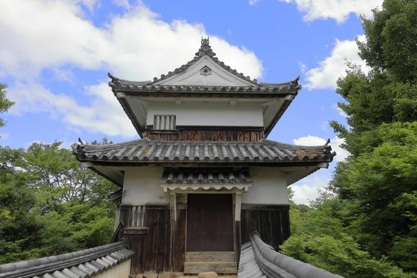 日本冈山Bitchu Matsuyama城堡炮塔 — 图库照片