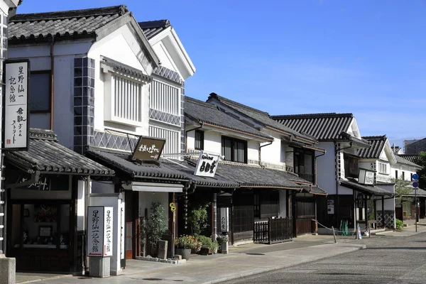 Kurashiki Bikan bairro histórico em Okayama, Japão — Fotografia de Stock