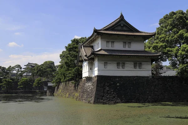 日本东京江户城堡的Tatsumi炮塔 — 图库照片