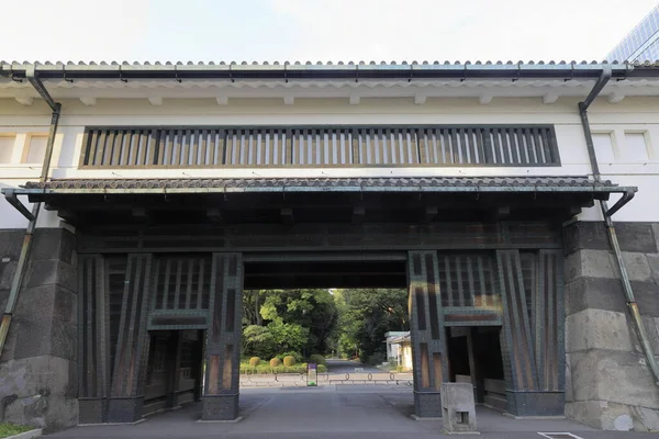 ΟΤΕ πύλη του κάστρου εδω στο Τόκιο, Ιαπωνία — Φωτογραφία Αρχείου
