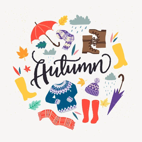 Set Five Inspirational Autumn Hand Lettering Quotes Cute Cozy Fall Stock  Vector by ©TashaNatasha 219097892