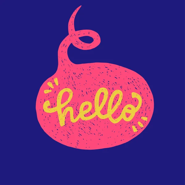 Hello Hand napis napisu — Wektor stockowy