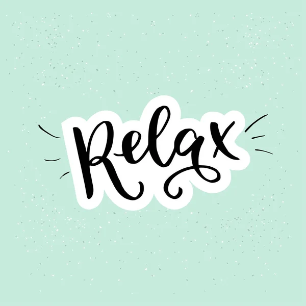 Inscription calligraphique Relax — Image vectorielle