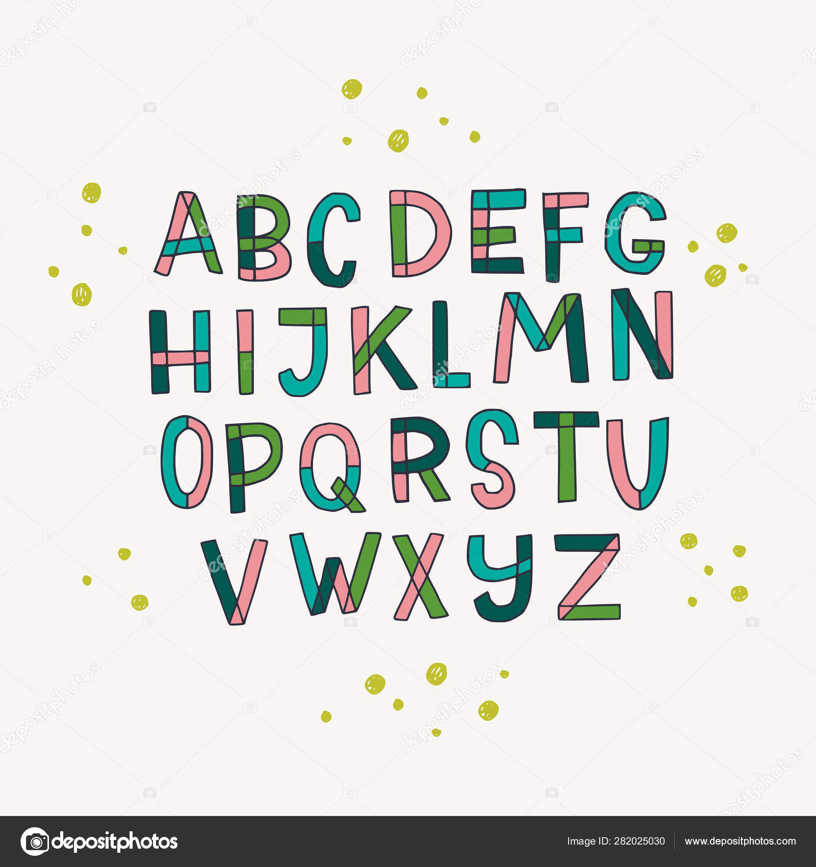The alphabet best sale in block letters