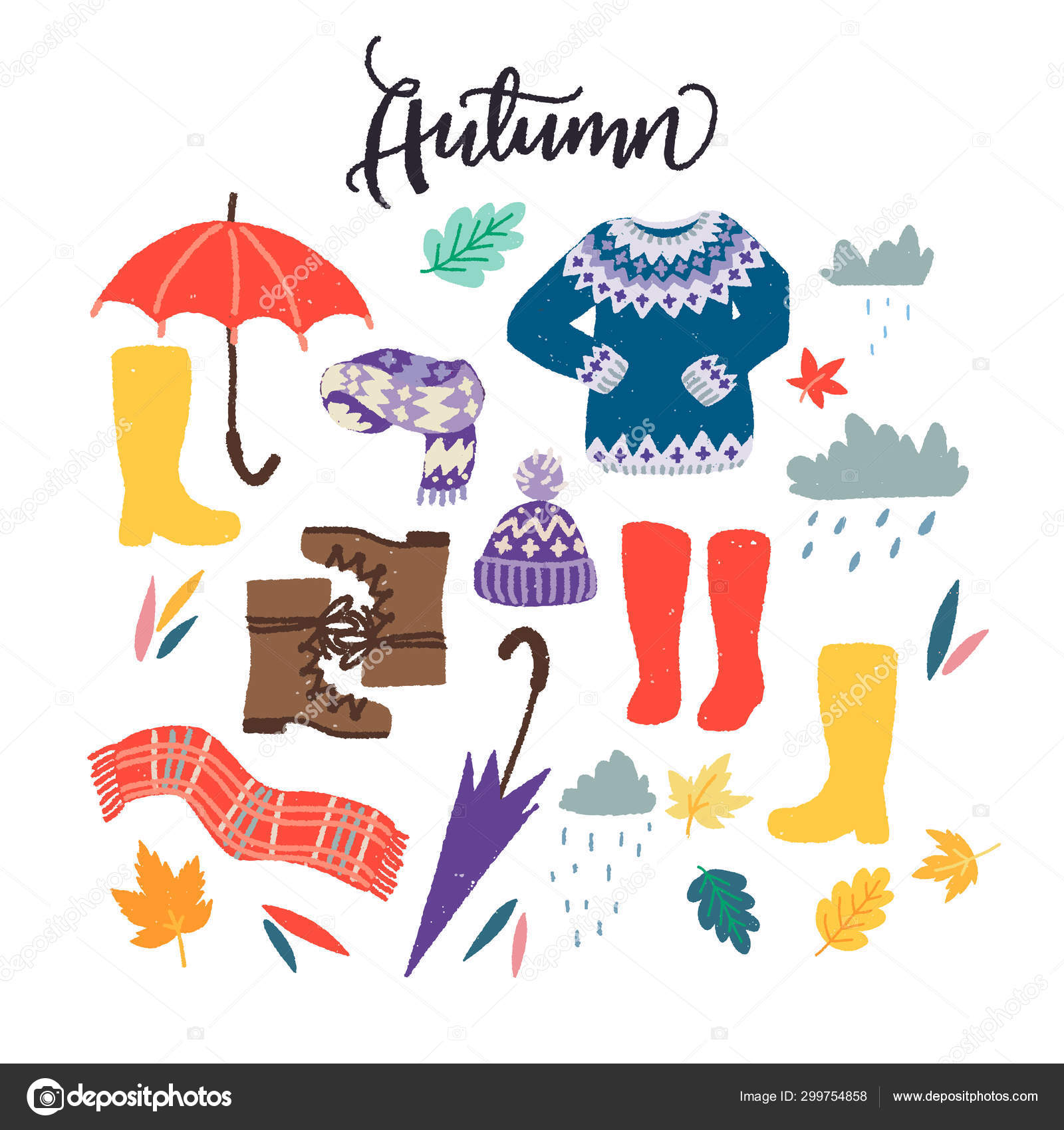 Fall/Autumn Dress Me Clip Art, Dress Up, Vocabulary, Paper Dolls  Graphics