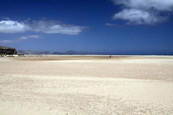 Endlos Breites Wattenmeer Der Lagune Von Gorriones Playa Sotavento Costa — Stockfoto