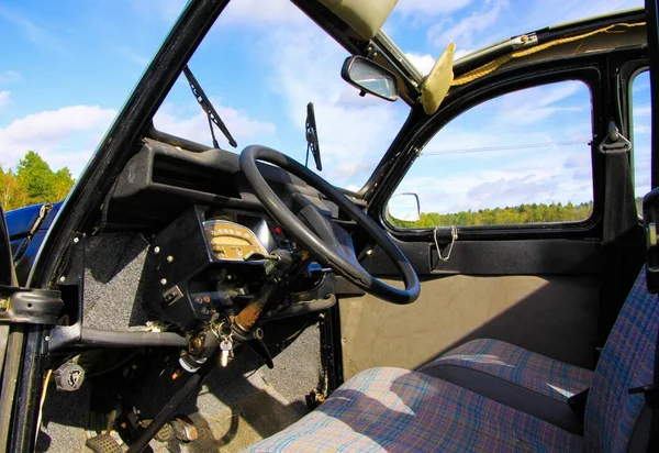 Viersen Allemagne Octobre 2019 Vue Intérieur Voiture Culte Française 2Cv — Photo