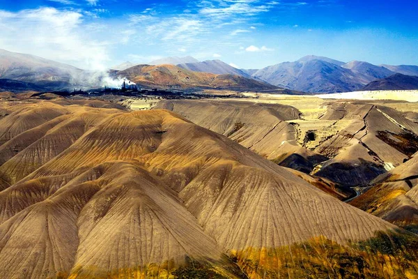 Zengin Mineral Yatakları Boyalı Dağların Güzel Renklerinden Sorumludur Cordillera Copiapo — Stok fotoğraf