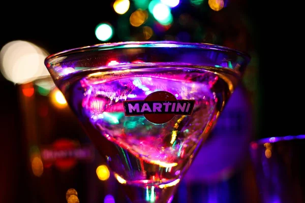 Viersen Deutschland November 2019 Blick Auf Glas Mit Martini Cocktail — Stockfoto