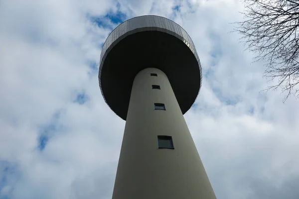 Visa Tyskland Mars 2019 Worm Eye View Meter Högt Vattentorn — Stockfoto