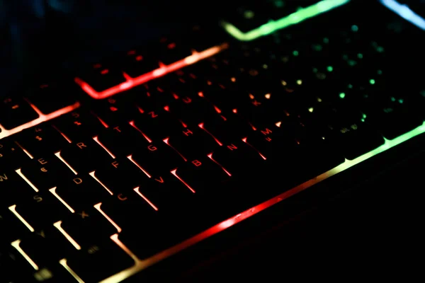 Teclado Iluminado Para Juegos —  Fotos de Stock