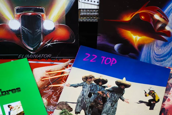 Viersen März 2019 Blick Auf Die Sammlung Von Top Schallplatten — Stockfoto