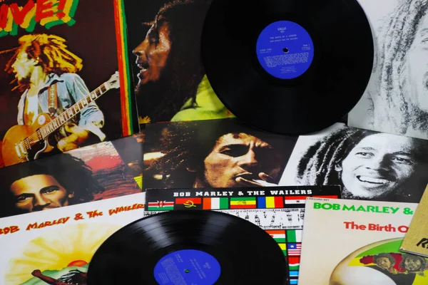 Viersen Mai 2019 Blick Auf Bob Marleys Plattensammlung — Stockfoto