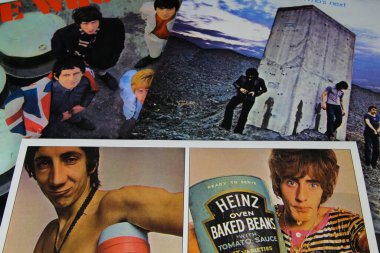 Viersen, Almanya - 3. Ocak 2020: The Who grubunun plak koleksiyonunu kapatın