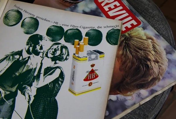 Viersen Alemania Diciembre 2019 Concepto Prohibición Publicidad Cigarrillos Tabaco Anuncio —  Fotos de Stock