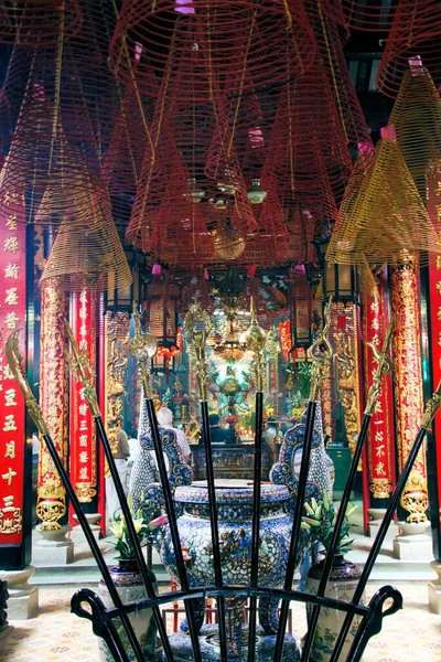 Chi Minh City Vietnam Enero 2015 Interior Del Templo Budista — Foto de Stock