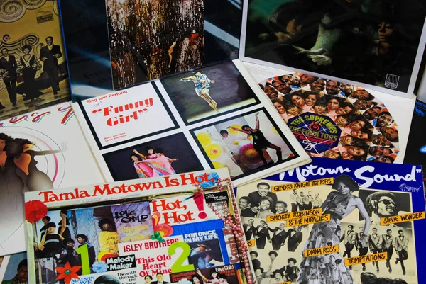 Ersen Almanya Ağustos 2019 Tamla Motown Vinil Plaklarının Kapak Koleksiyonunda — Stok fotoğraf