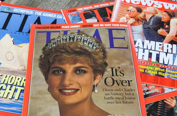 Viersen Almanya Aralık 2019 Time Dergisinin Kapağını Lardaki Lady Diana — Stok fotoğraf