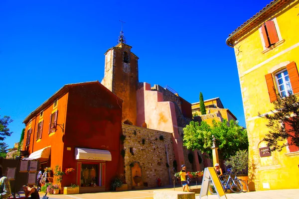 Roussillon Provence Francja Października 2019 Widok Poza Morzem Śródziemnym Żółty — Zdjęcie stockowe