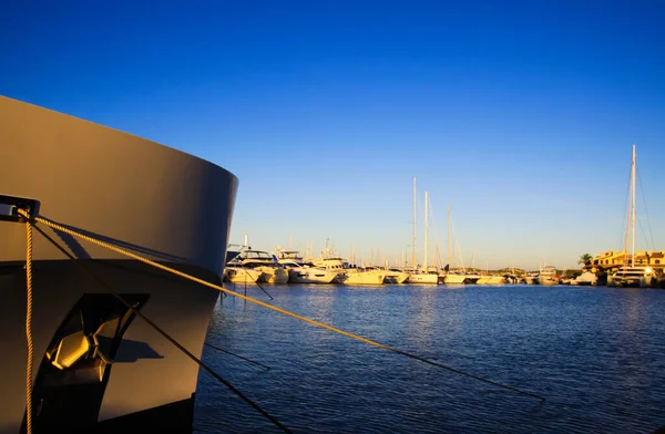 Marine Cogolin Francia Octubre 2019 Ver Más Allá Barco Arco — Foto de Stock