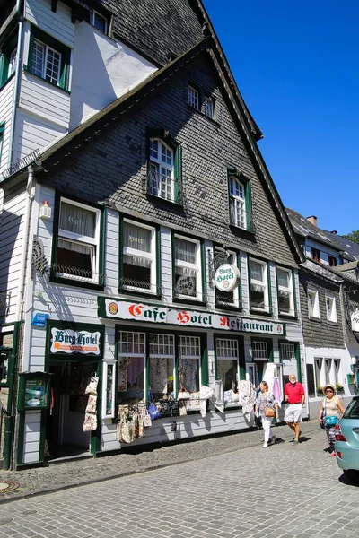 Monschau Allemagne Eifel Juillet 2020 Vue Sur Rue Avec Maison — Photo