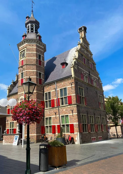 Gennep Holanda Agosto 2020 Vista Sobre Praça Torre Antiga Prefeitura — Fotografia de Stock