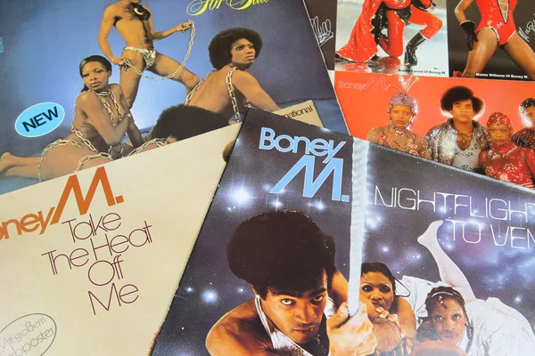 Viersen Alemania Julio 2020 Primer Plano Colección Portadas Vinilo Boney — Foto de Stock