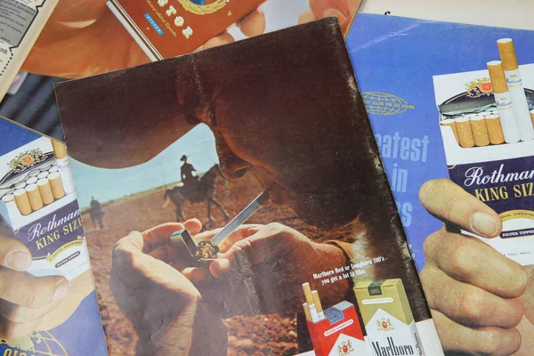 Marlboro | Art | 97 Marlboro Cigarettes Vintage Print Ad Man Cowboy Hat Cooking Fire Wall Art