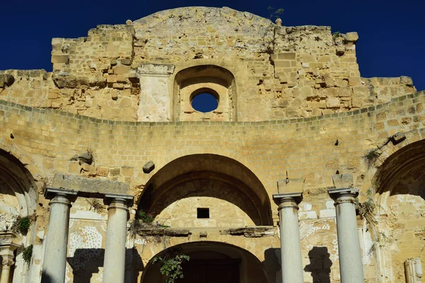 Eski Kilisenin Harabeleri Sant Ignazio Mazara Del Vallo Sicilya Talya — Stok fotoğraf