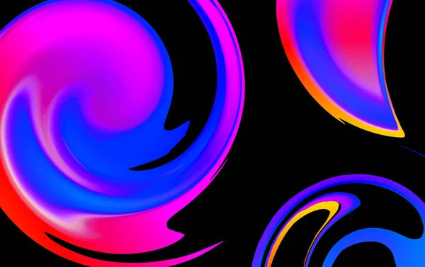 Флюидный абстрактный фон. Яркие градиенты и формы смеси. Шаблоны неоновых цветов для музыки, художественного и футуристического баннера, плаката, плакатов, идентичности, веб-дизайна. Жидкий фон чернил — стоковый вектор