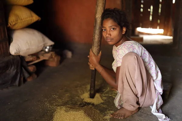 Гунупур Индия Ноября 2019 Года Неопознанная Женщина Племени Дезия Конд — стоковое фото