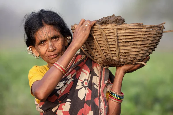 Gunupur India Listopad 2019 Niezidentyfikowana Kobieta Plemienna Desia Kondh Wiejskiej — Zdjęcie stockowe