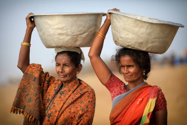 Puri India Aralık 2019 Kimliği Belirsiz Pazar Kadınları Puri Odisha — Stok fotoğraf