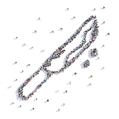 Bir sürü insan formu bir bıçak, bir tatil Cadılar Bayramı