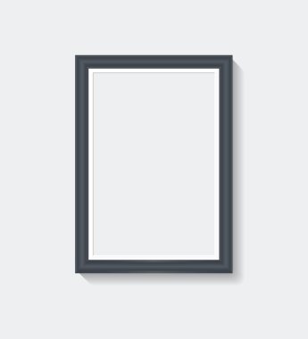 Boş çerçeve beyaz arkaplanda izole edildi. Vektör illüstrasyonu.