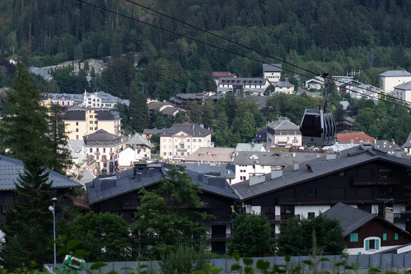Chamonix Village Vista Superior França — Fotografia de Stock
