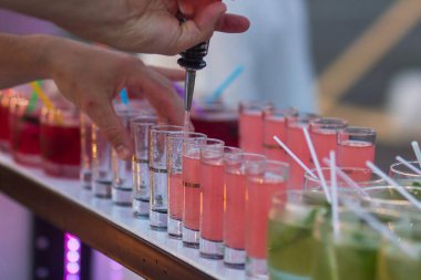 Alkol kokteyl içki Restoran tablo.