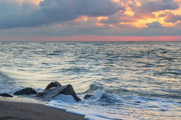 Beautiful Sunset Beach Sea — Stock Photo, Image