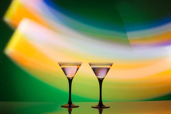 Colourful Cocktail Club Light Background Party Club Entertainment Mixed Light — Stock Photo, Image