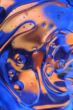 Sıvı veya hava makro çekim. arka cam molekül sctructure, makro 3d çekim alan derinliği ile render.