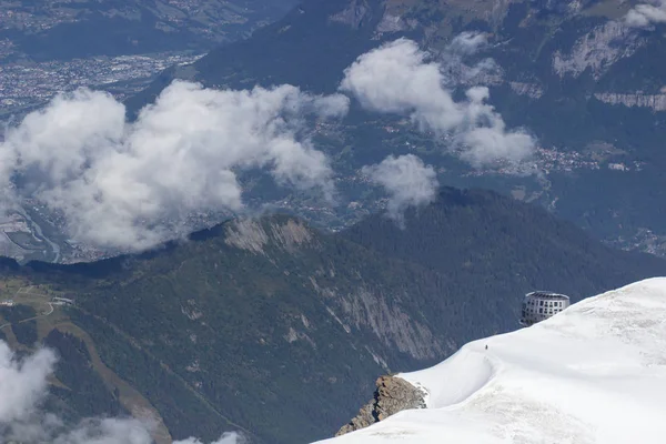 Alpes Alpino Paisagem Montanha Nuvens — Fotografia de Stock