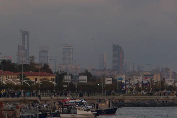 Estambul Moderno Por Noche — Foto de Stock