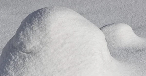 Nieve Fresca Cubren Las Dunas Primer Plano Paisaje Invernal — Foto de Stock