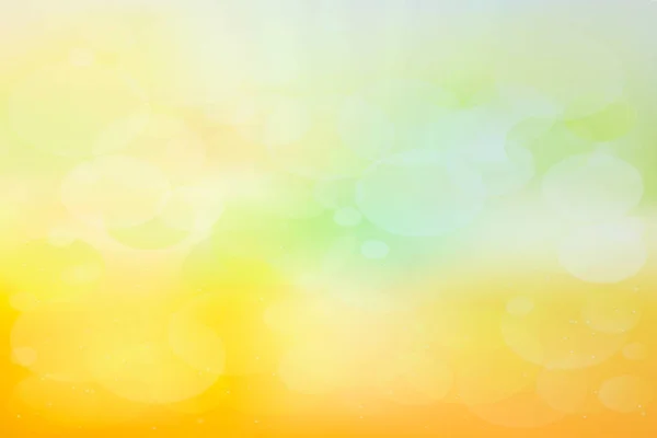 Groene Gele Wazig Abstracte Achtergrond Met Magische Lampen — Stockfoto