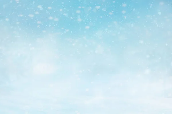 Abstraktní Vánoční Zimní Snowly Pozadí — Stock fotografie